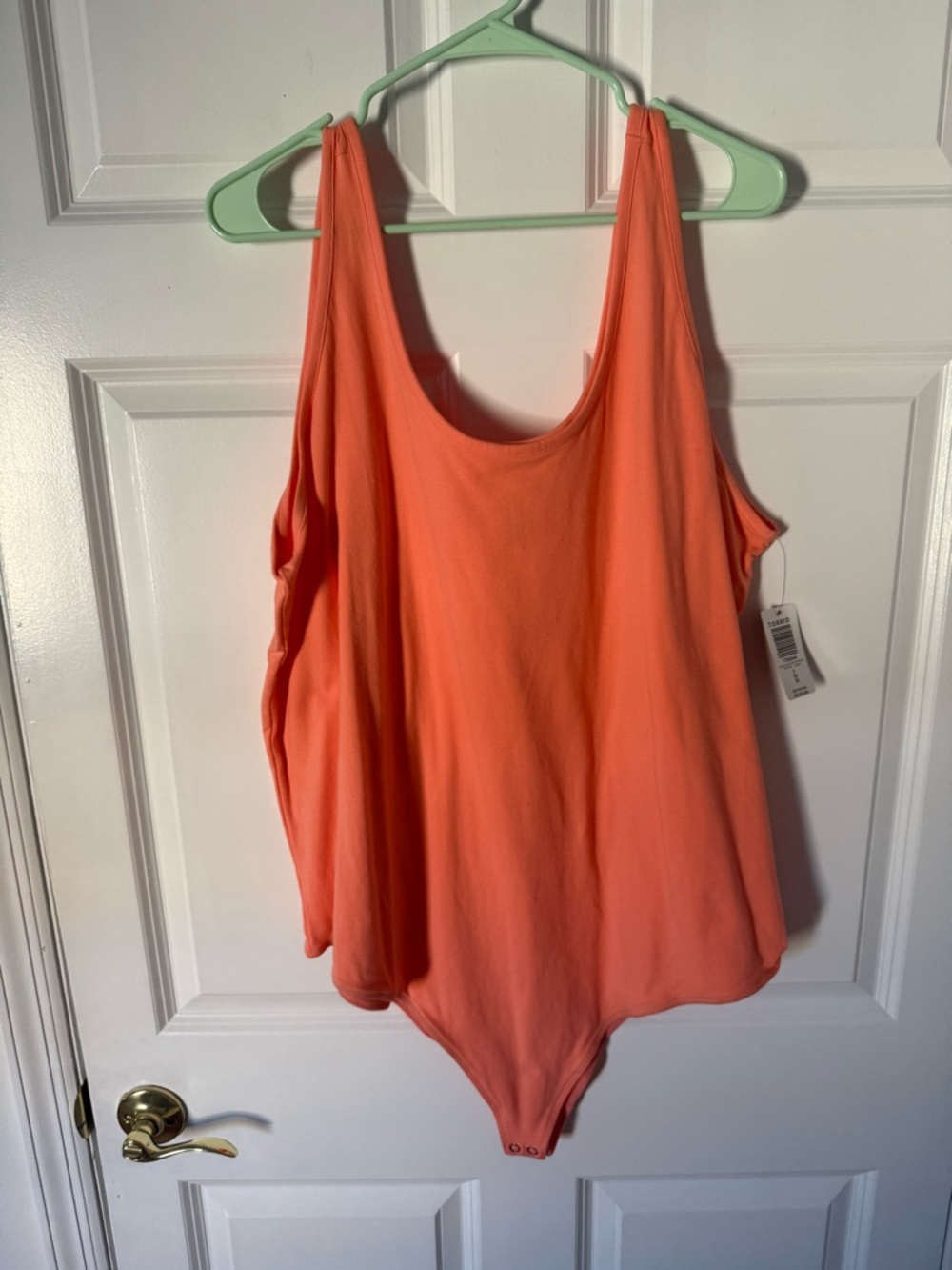 Torrid Coral Scoop-Neck Tank Bodysuit